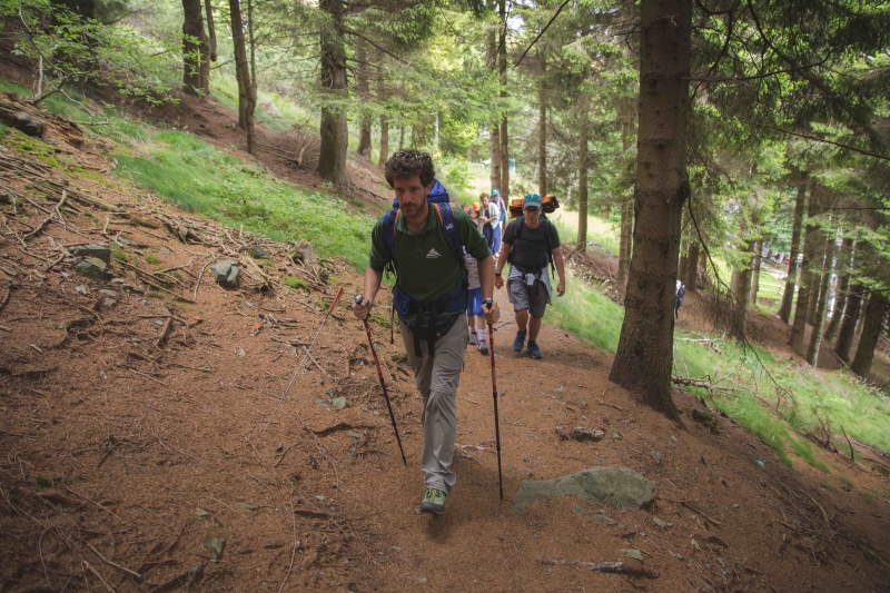 Over Alp trekking